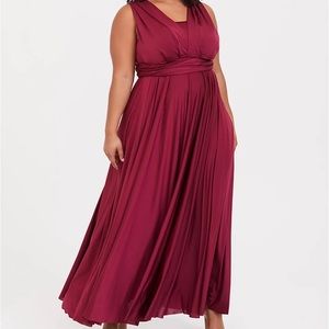 Burgundy Torrid Infinity Dress